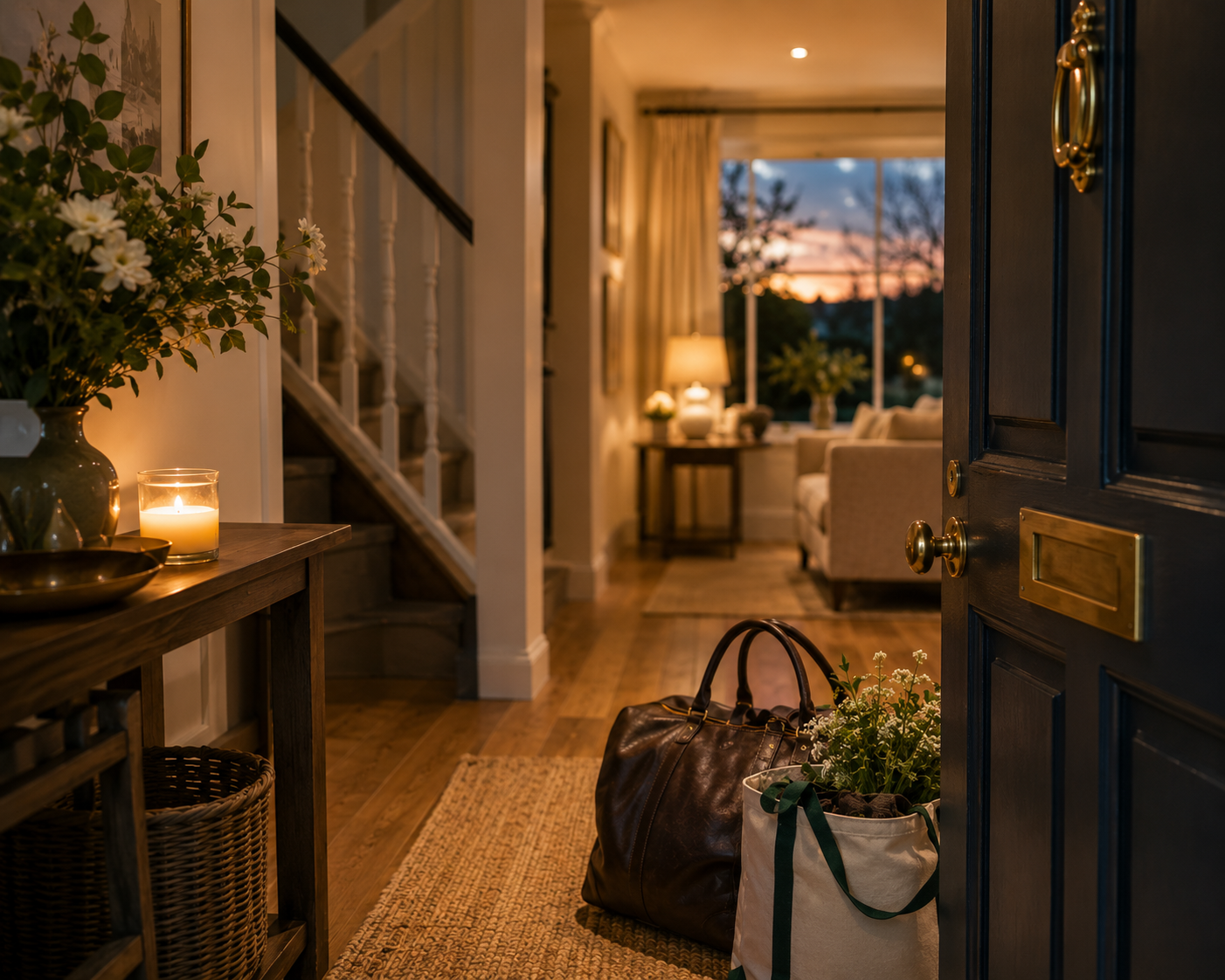 A welcoming home ready before travelling