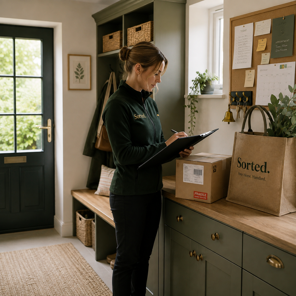 A calm, organised home